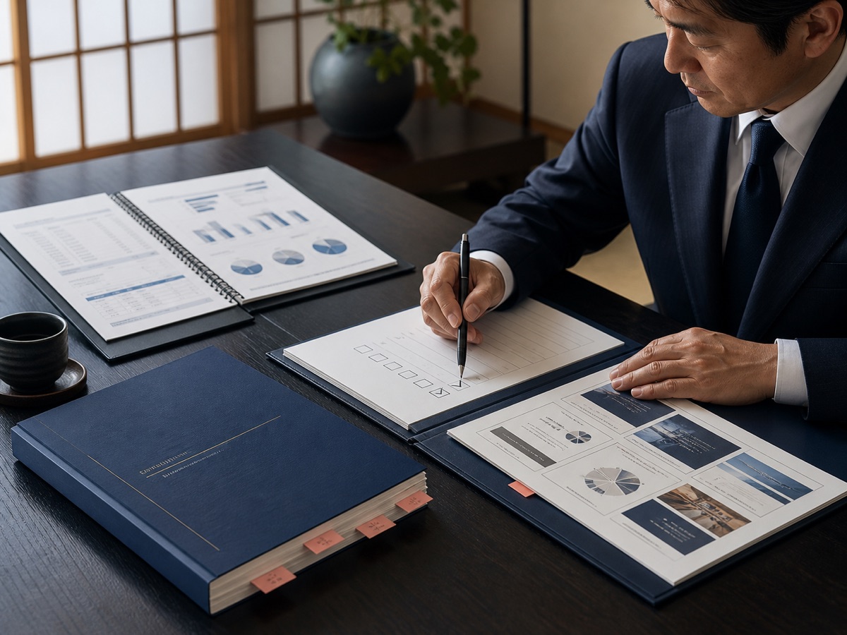 過去の提案資料を参照しながら新しい提案書の構成を作る画面